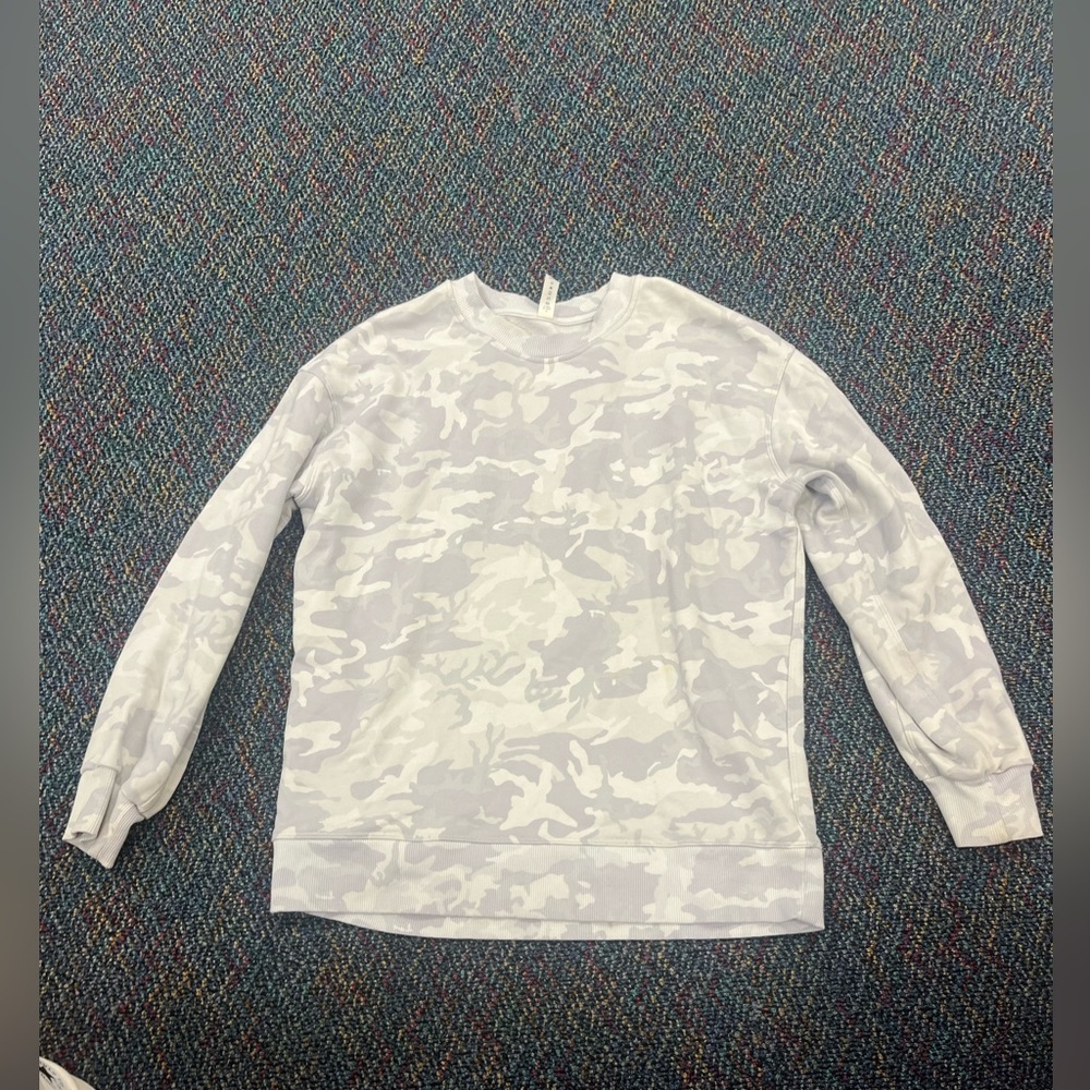 White Camo Lululemon Sweatshirt